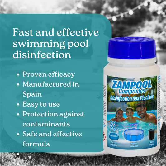 Disinfectant Tablets for Inflatable Pools - Zampool - CleanPill by Orache - 32 Units