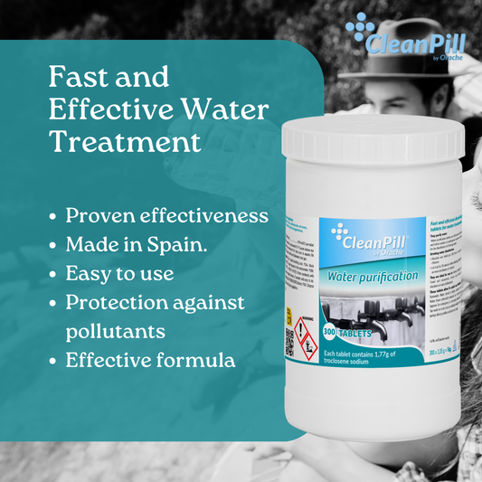 Water Purification Tablets - CleanPill by Orache - 300 Tablets
