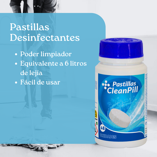 Pastillas Desinfectantes - CleanPill by Orache - 48 unidades