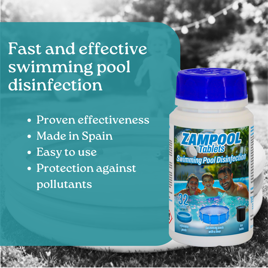 Disinfectant Tablets for Inflatable Pools - Zampool - CleanPill by Orache - 32 Units