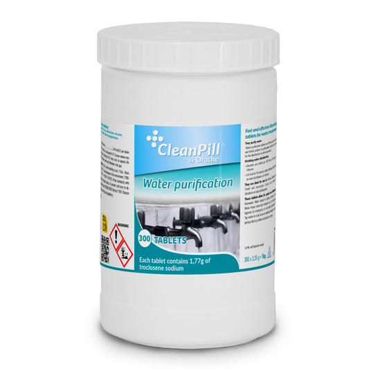 Water Purification Tablets - CleanPill by Orache - 300 Tablets
