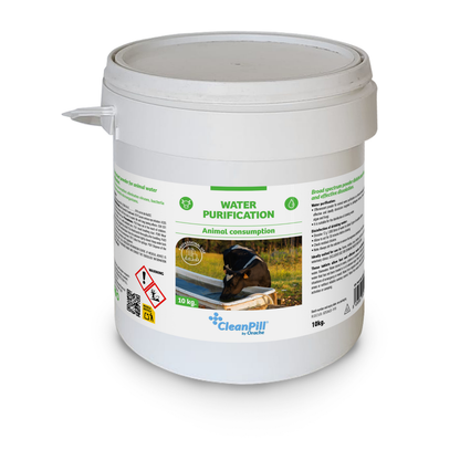 Water Purification Tablets for Animals - CleanPill by Orache - 10 kg Bucket