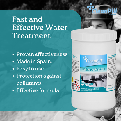 Water Purification Tablets - CleanPill by Orache - 300 Tablets