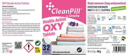 Oxy-CleanPill by Orache Double Action Whitening and Stain Removing Tablets - 32 Units