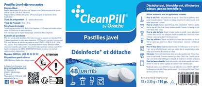 Pastilles désinfectantes multi-usages - CleanPill by Orache - 48 unités