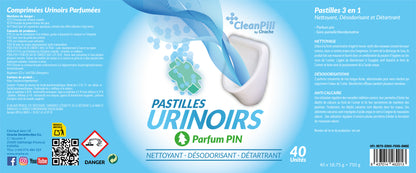 Pastilles pour Urinoirs - CleanPill by Orache - 40 Unités