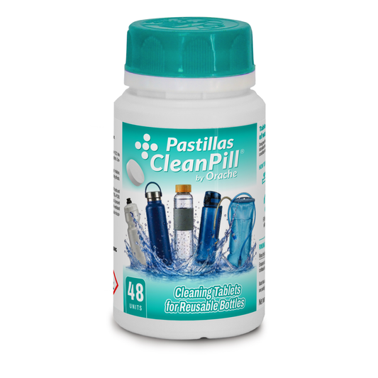 Cleaning Tablets for Reusable Bottles - CleanPill by Orache - 48 Units