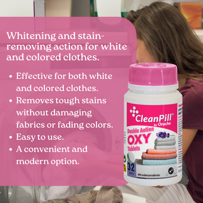 Oxy-CleanPill by Orache Double Action Whitening and Stain Removing Tablets - 32 Units