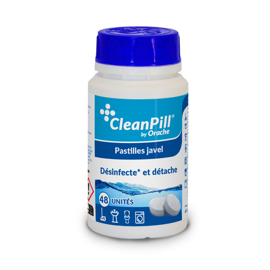 Pastilles désinfectantes multi-usages - CleanPill by Orache - 48 unités