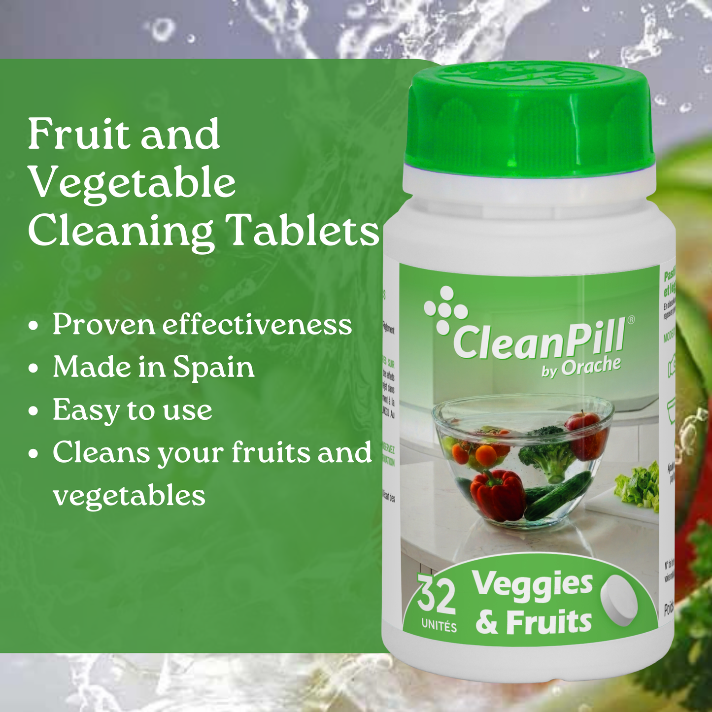Multipurpose Disinfectant Tablets - CleanPill by Orache - 48 units